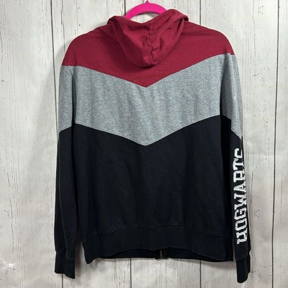 Wizarding World Of Harry Potter Hogwarts Crest Hooded Fleece Zip Sweatshirt - Picture 14 of 14